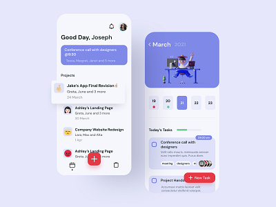 Task Management Mobile App UI Concept android android app app app design dailyui design figma figmadesign mobile app design mobile ui social ui ui ux ui design ui inspiration uidesign uiux ux uxdesign uxui