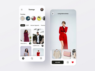 Fashion Store Mobile App UI Concept