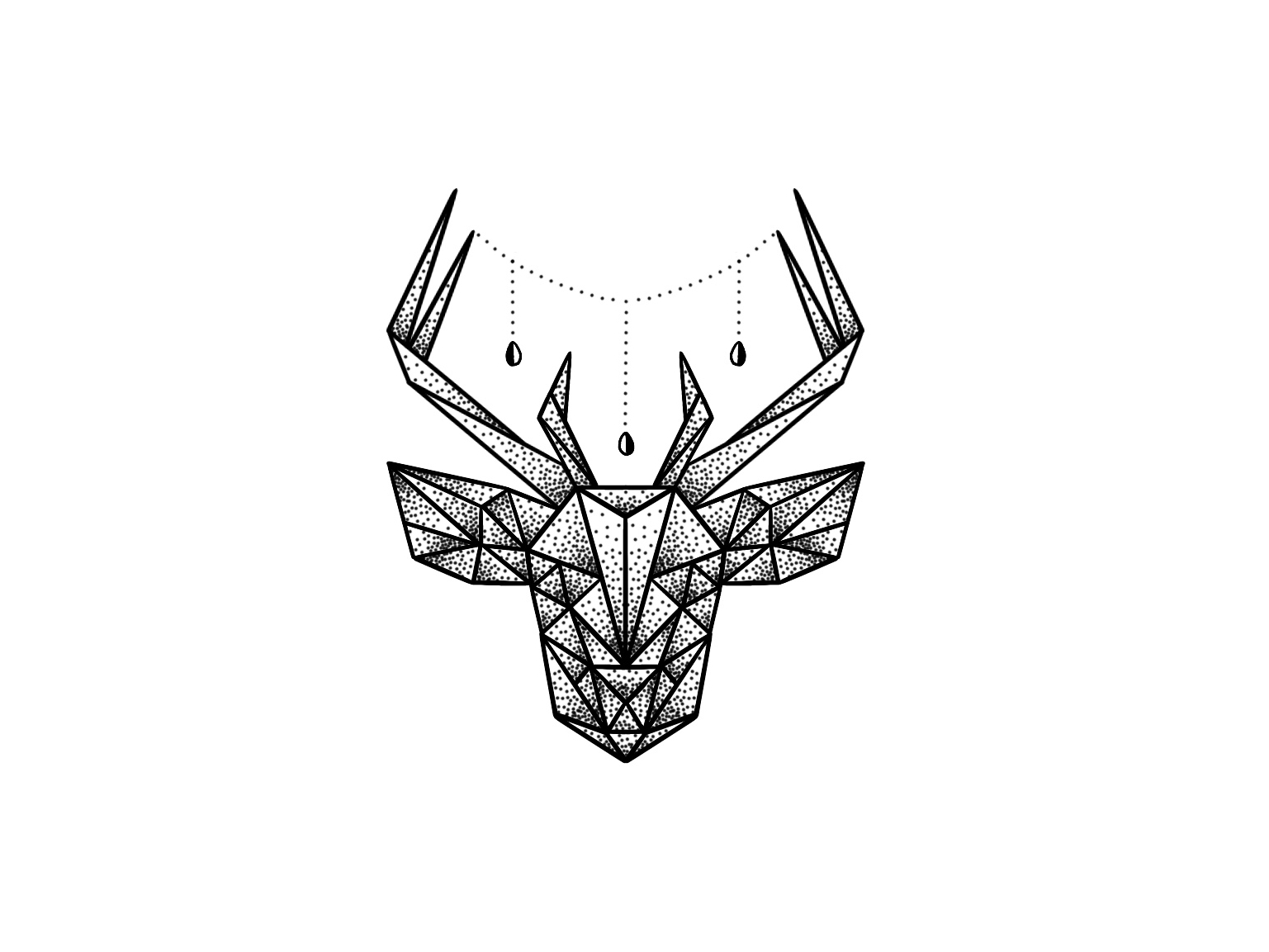 Geometric deer by Jasmine on Dribbble