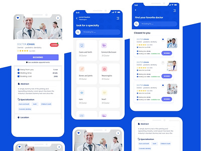 Doctor Appointment Booking - UI /UX APP app appointment appointment booking doctor uidesign uiux