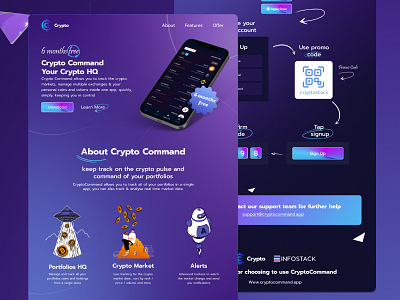 Crypto landing page