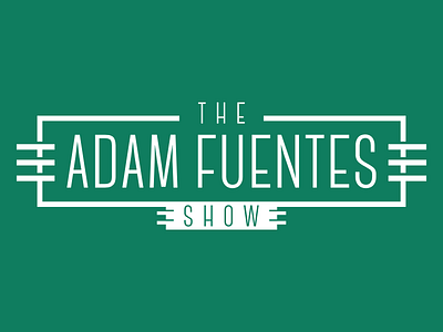 The Adam Fuentes Show Logo logo pipedream podcast radio retro