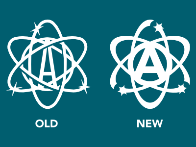Personal Logo Rebrand atom logo