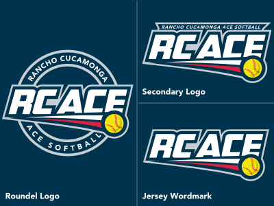 RC ACE Softball Logo - Version 2 league logo softball