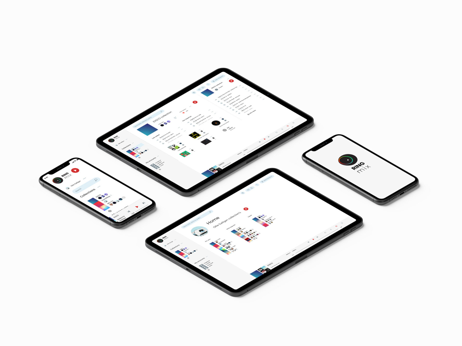 Ring mix mobile app by Arthur Glaizal on Dribbble