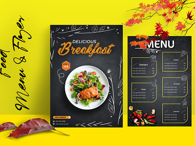 Food Flyer and Menu Design banner flyer flyer design food flyer food menu resturant resturant menu