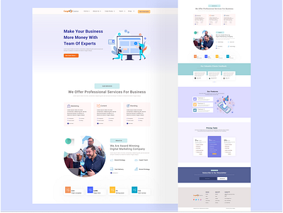 Digital Agency Landing page UX/UI branding digital agency graphic design home page landing page marketing minimalist simple ui ui design ux ux design web ui design website