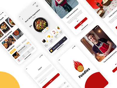 Food Delivery App design android app app screens delivery app delivery app design food food app graphic design homepage interface ios app landing page marketing mobile app mobile app design mobile screen resturant ui uiux uiux design ux