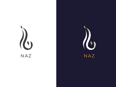 NAZ Arabic calligraphy logo branding