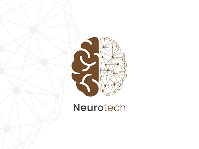 Tech Logo Branding brain brand identity branding digital lab logo design lowpoly medical minimalist neuro symbol tech tech logo technology