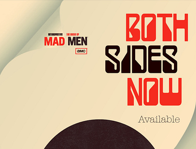 Mad Men Tv Series Retrospective Music Album AMC Poster creative design design illustration mad men official poster art poster design retro design