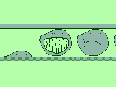 Math Eater blob green math monster pixel