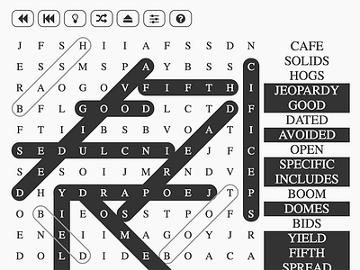 Wordfindatron procedural puzzle web words
