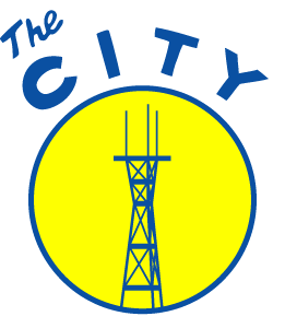 The City: Sutro Tower circle city logo sanfrancisco sutro yellow