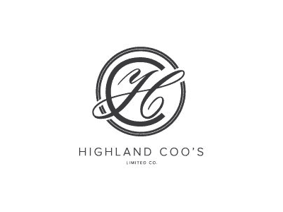 Branding / Logo Design for the Coo's branding coos cow highland logo scotland scottish type typography