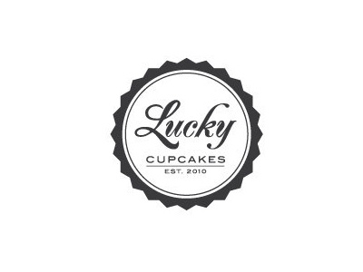 Lucky Cupcakes Branding branding cupcakes logo type typography