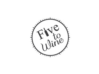 Branding / Logo Design for Five to Wine beverage branding logo sales specialist. company type typography wine