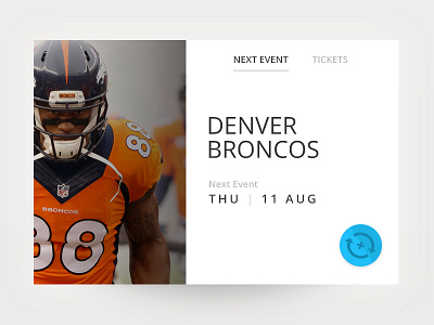 concept for new style - calendar pods button buy calendar event nfl schedule search social ticket ui