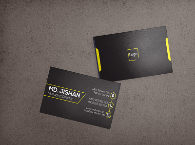 Simple Business Card black black business card black card black visiting card brand brand design brand identity brand identity design branding business card business card design business information card businesscard cards comapny company identity visiting card visiting card design visitingcard