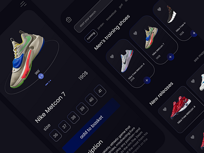 Shoes app UI concept ] app app design minimal shoes ui ui design uiux ux