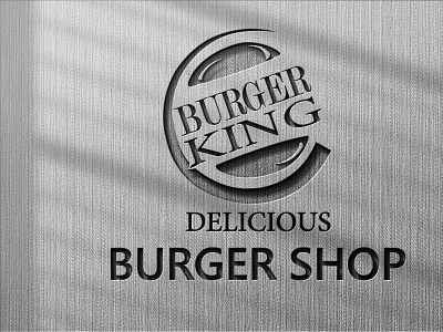 BURGER SHOP LOGO branding design flat icon illustration illustrator logo minimal typography vector