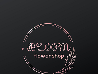 flower shop logo art branding design flat graphic design illustration minimal type typography vector