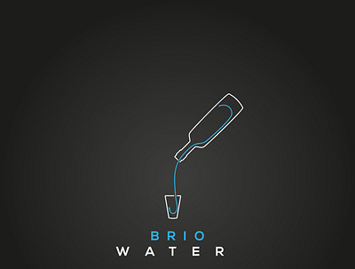 WATER branding character design flat graphic design icon logo minimal type typography vector