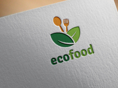 eco food branding design flat graphic design icon illustration logo minimal typography vector