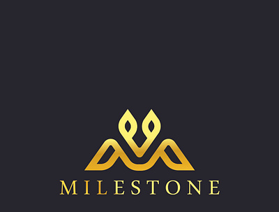 mileston branding graphic design logo