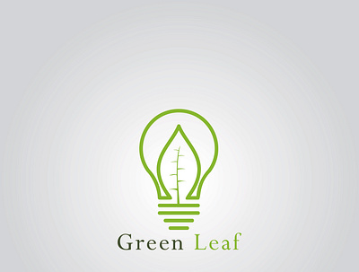 Green Leaf branding design graphic design logo minimal typography