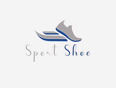 sport shoe logo branding design flat graphic design illustration logo minimal typography vector