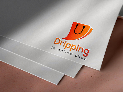 online shop logo branding design flat graphic design illustration logo minimal typography ui vector