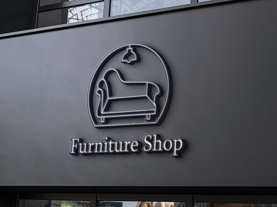 furniture shop logo branding design flat graphic design illustration logo minimal typography ui vector