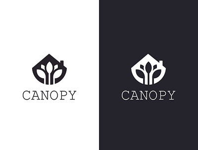 CANOPY branding design flat graphic design illustration logo minimal typography ui vector