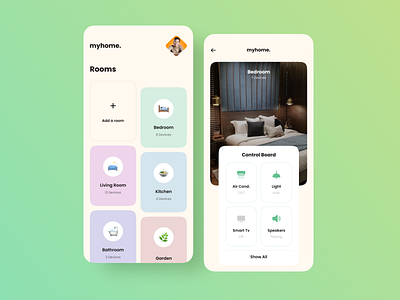 Smarthome App app app design app ui clean home control mobile mobile ui modern smart home smarthome smarthome app ui ui 2022 ui ux user interface