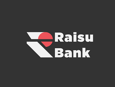 Raisu Bank app design flat illustration illustrator logo minimal typography ux vector