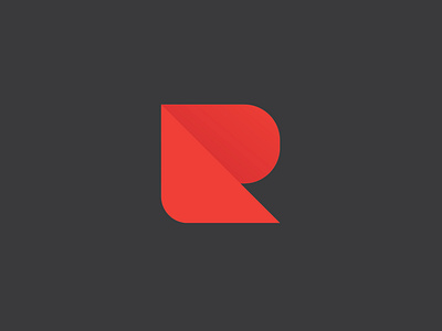 R Letterform Logo branding design flat icon illustrator logo minimal type typography vector