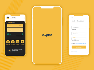 Aspire - Screens from an ongoing project