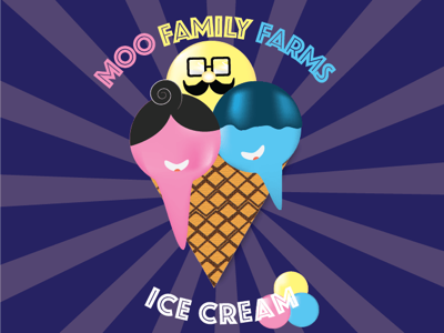 Ice cream | dailylogochallenge challenge dailylogo dribble graphic designs icecream logo