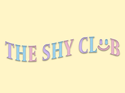 The Shy Club Logo brand design branding design logo logodesign typography vector