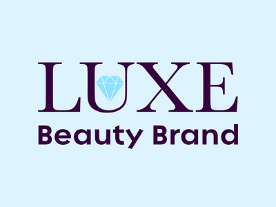 Luxe Beauty Brand brand design branding design flat icon illustration logo logodesign typography vector
