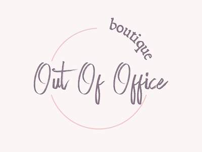 Out of Office Boutique brand design branding design flat icon logo logodesign minimal typography vector