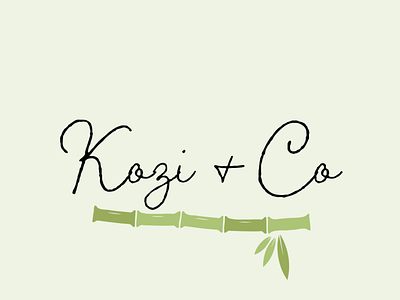 Kozi & Co brand design branding design flat icon illustration logo logodesign typography vector