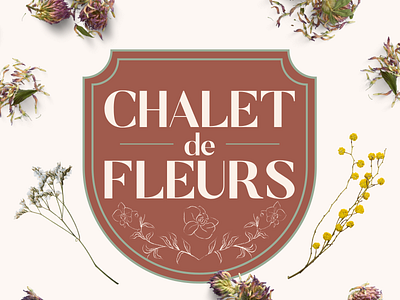 Chalet de Fleurs Color 2 brand designer brand identity design branding branding design classic logo logo perfume perfumery