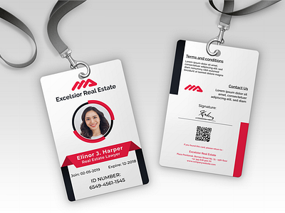 Corporare id card design