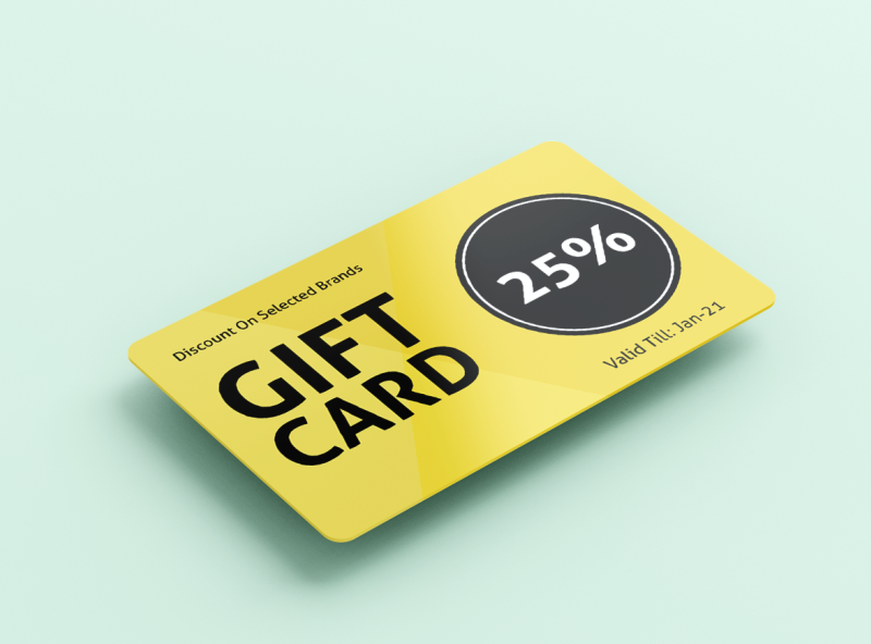 Design Gift Card by Ahmed on Dribbble