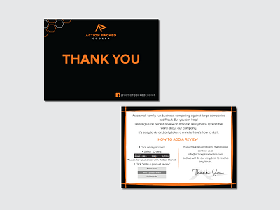 Amazon Product Insert Card | Amazon Thank You Card