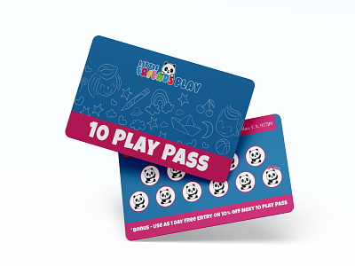 Loyalty Card Design For Little Friends Play bonus card branding card design card print design gift card gift voucher loyalty card loyalty program membership card post card design punch card reward card stationary design voucher design