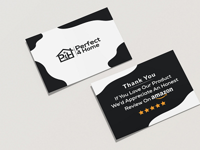 Amazon Thank You Card Designed For Perfect4Home amazon amazon review amazonthankyoucard branding card design graphic design insert insertcard package insert print print design product card productinsert promotional review thankyou thankyoucard