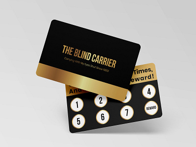 Loyalty Card Designed For The Blind Carrier advert advertise bonus branding card design cards coupon design dl card gift card graphic design loyalty card loyalty program post card print design reward voucher